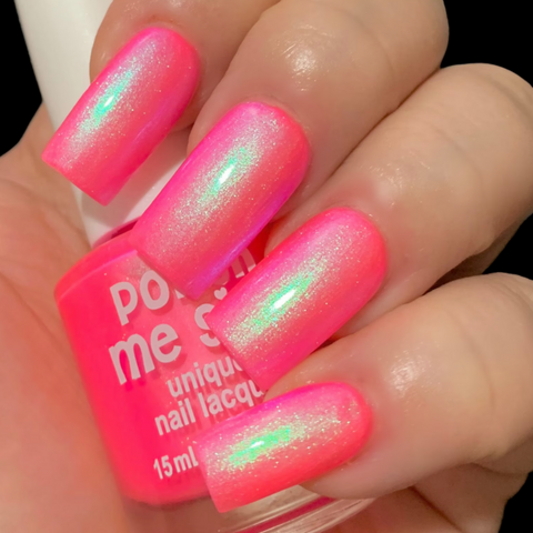 Glow Worm Neon Green Red Pink Gold glow Pop Nail 