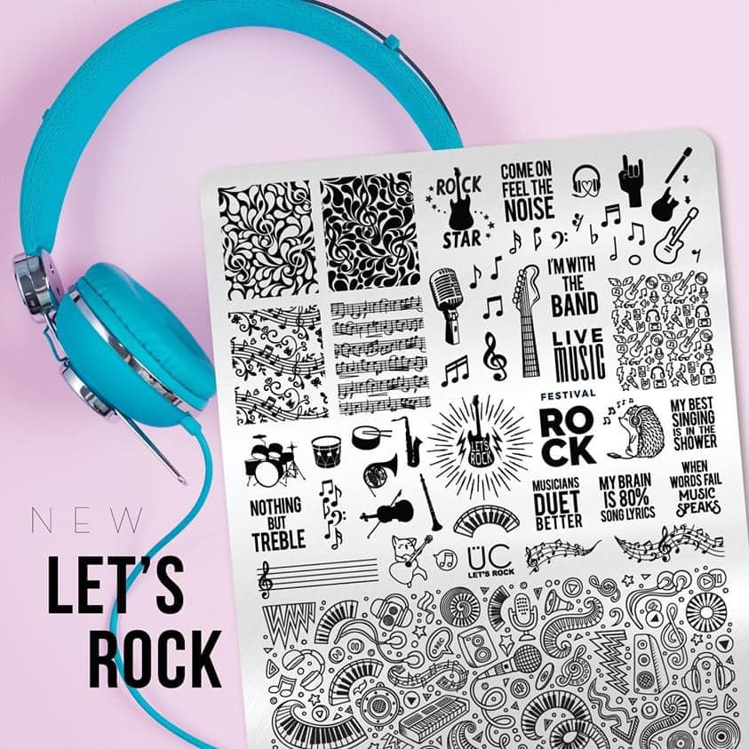 Let's Rock! - Stamping Plate