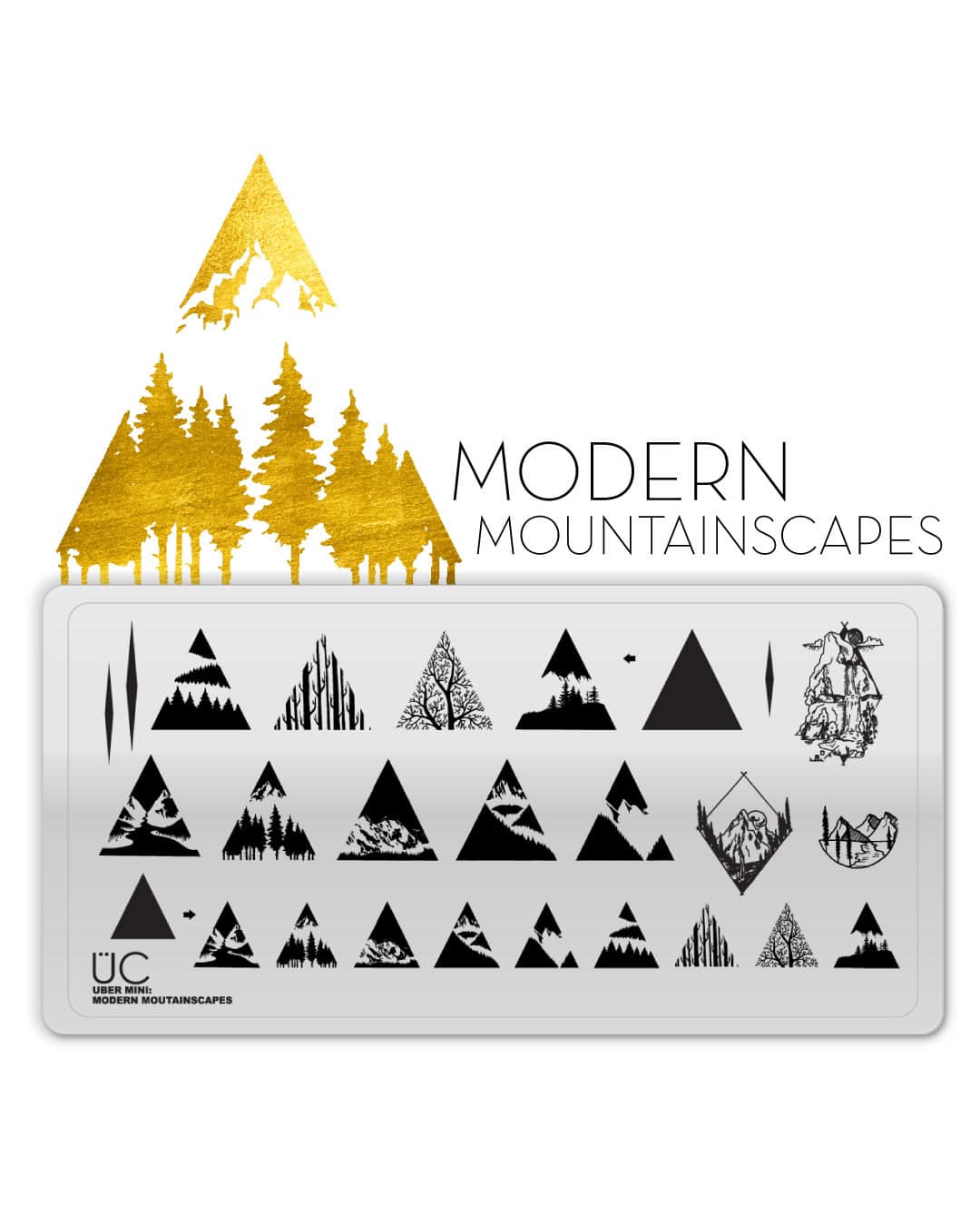 Modern Mountainscapes - Stamping Plate