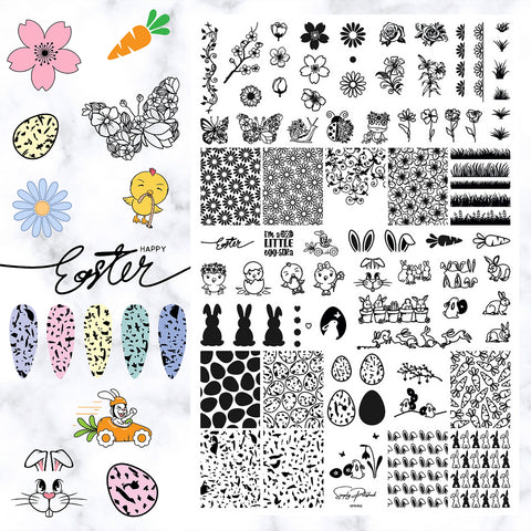 Nail stamping plate UK SELLER