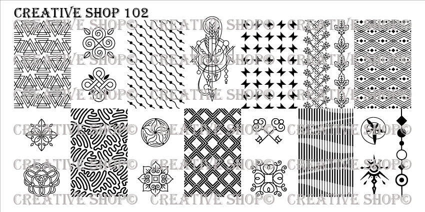 Creative Shop Stamping Plate 102