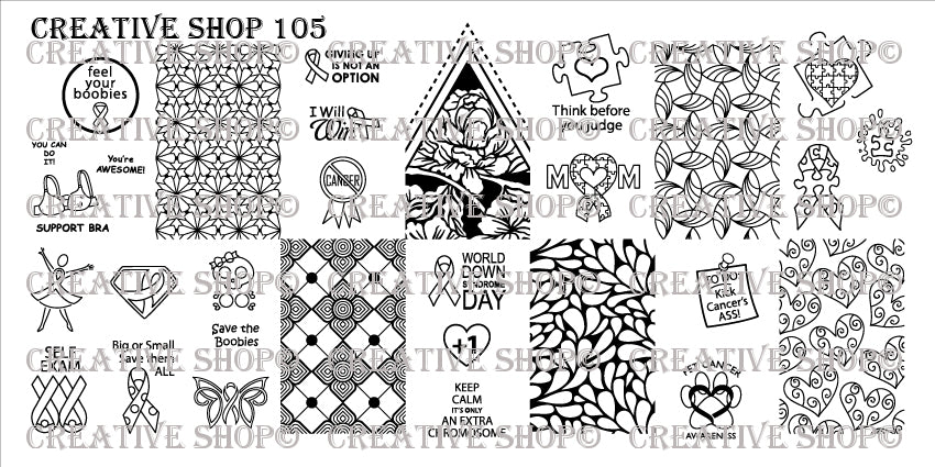 Creative Shop Stamping Plate 105