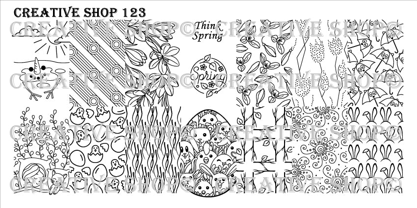 Creative Shop Stamping Plate 123