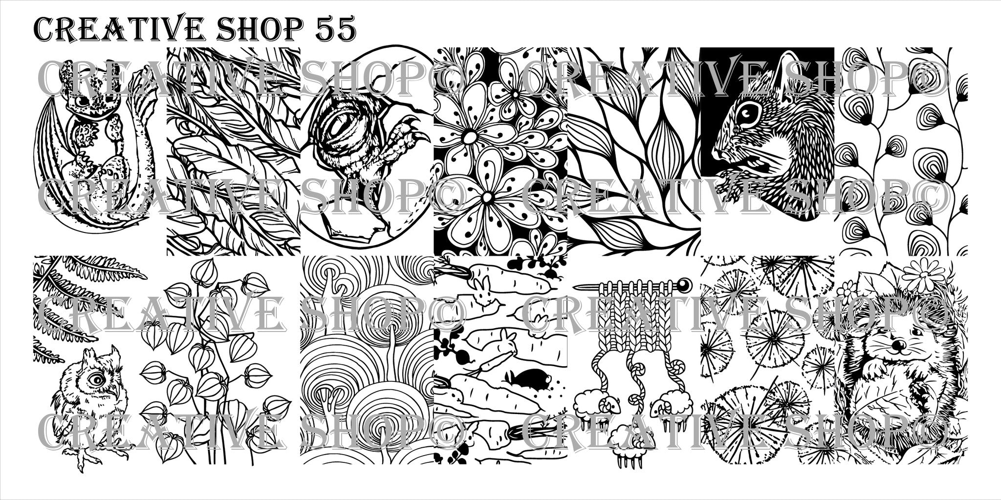 Creative Shop Stamping Plate 55