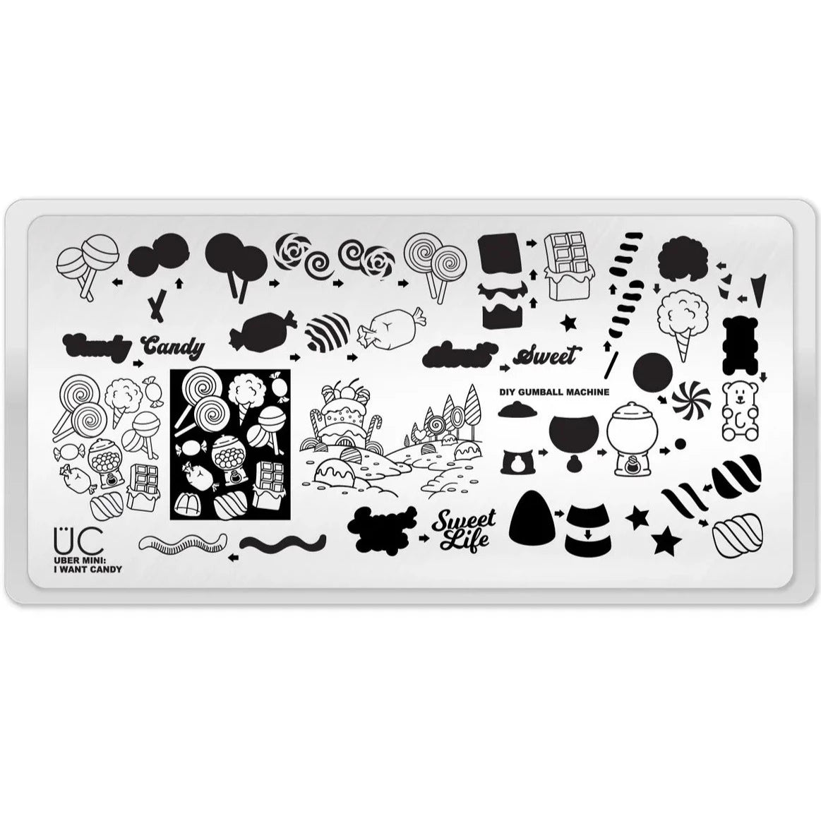 I Want Candy - Stamping Plate