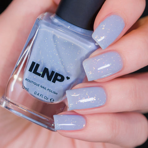 ILNP Elsa - Icy Light Blue Holographic Shimmer Nail Polish