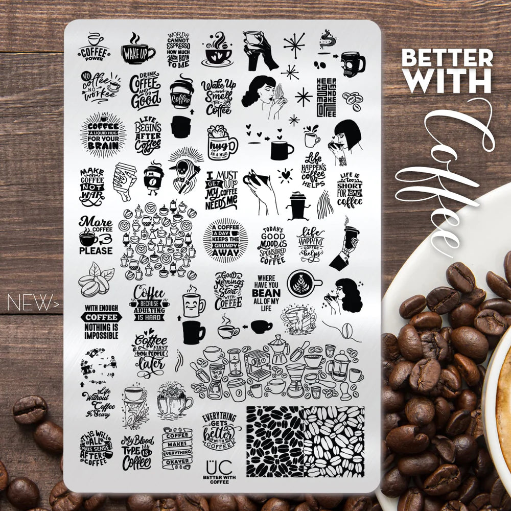 Better with Coffee - Stamping Plate