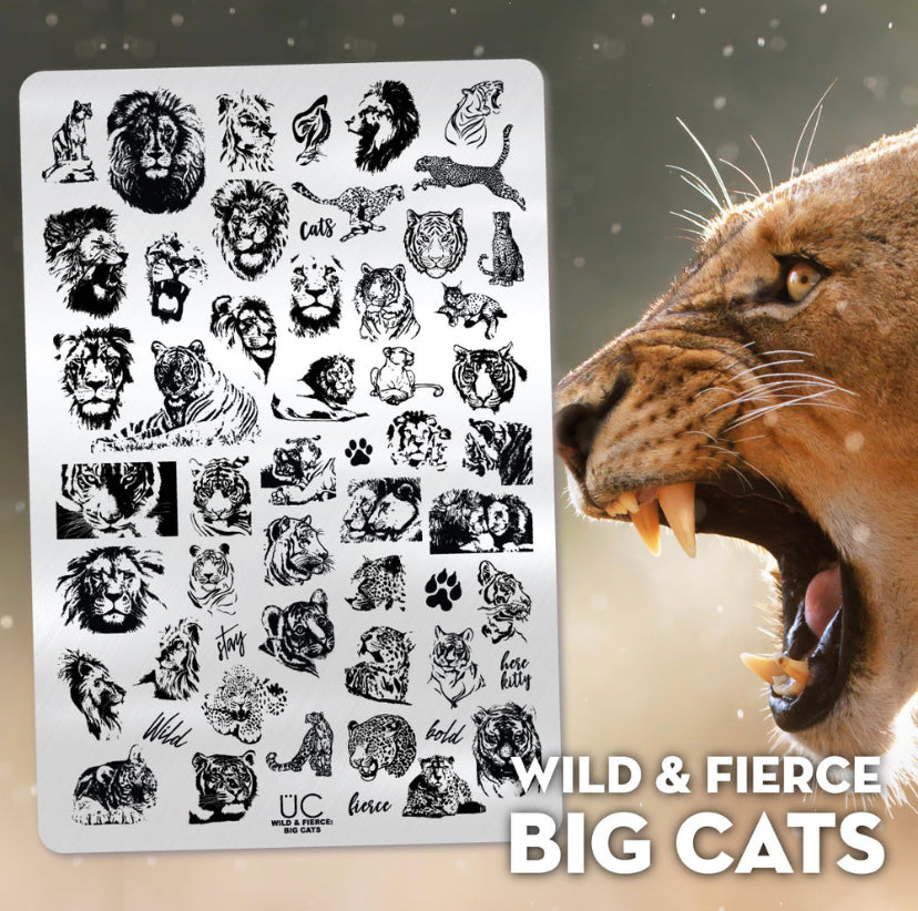 Wild & Fierce: Big Cats - Stamping Plate