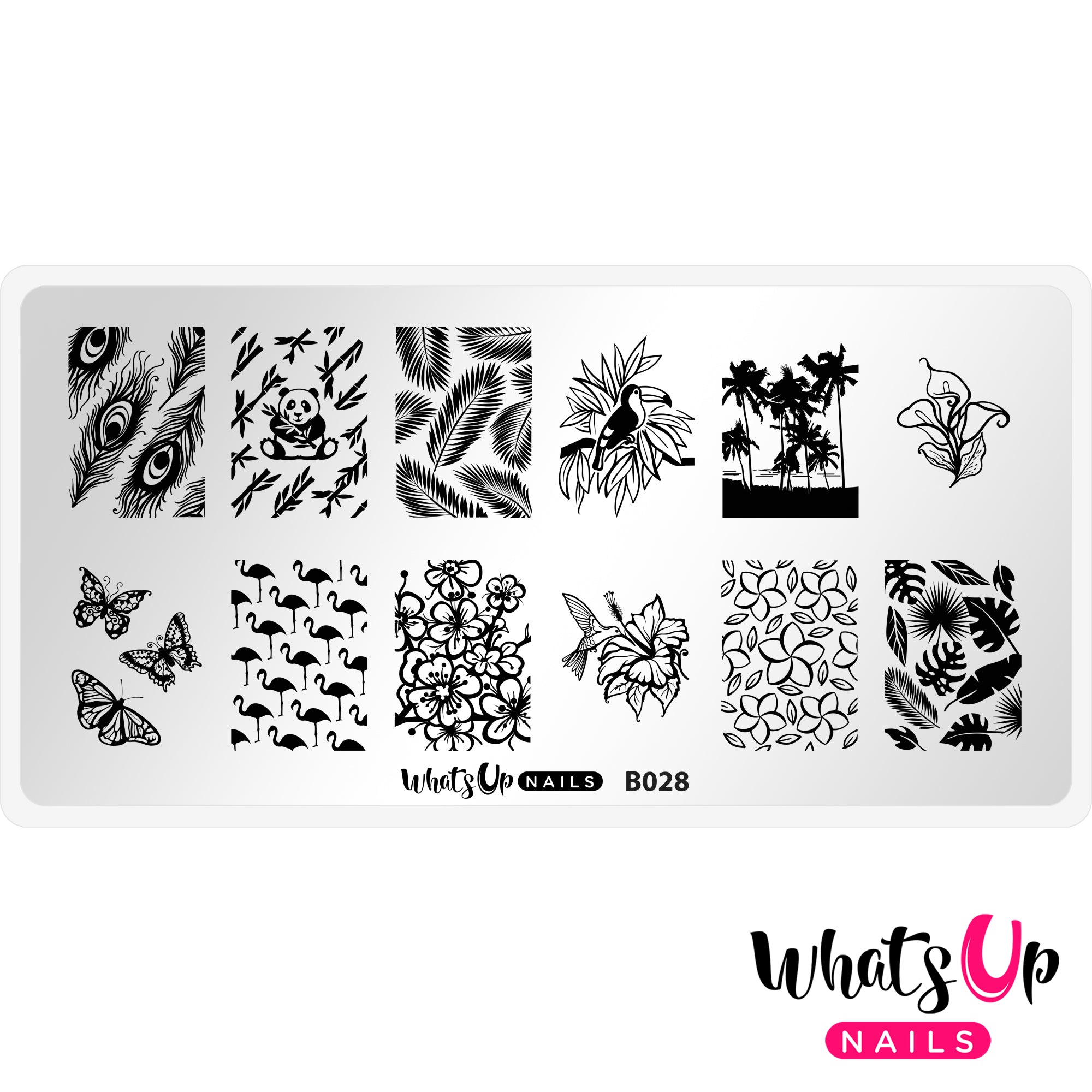 B028 Tropical Escape Stamping Plate